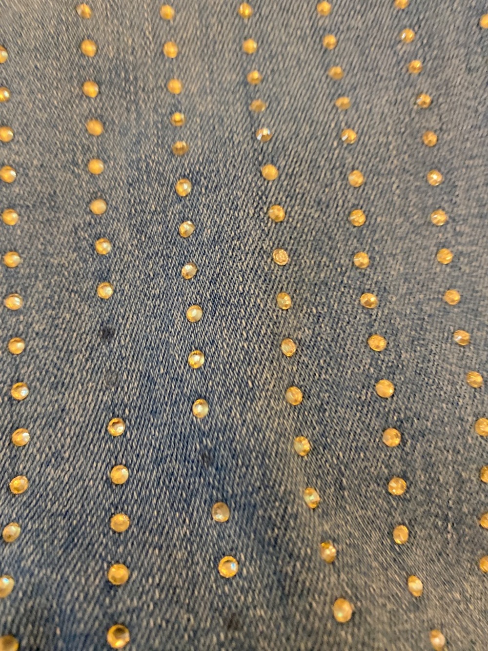 Abercrombie high rise wide leg short bedazzled jean - Picture 6 of 6